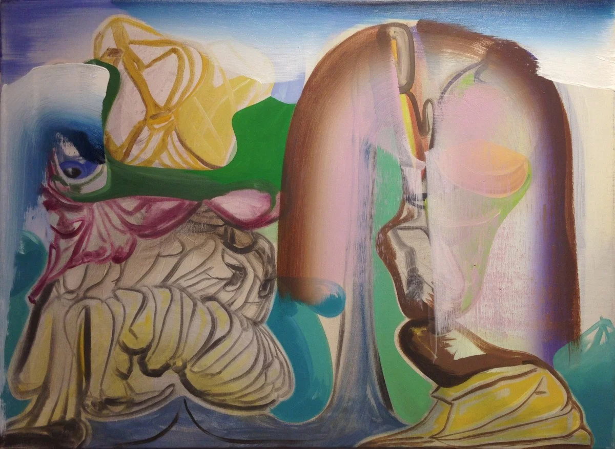 This is an oil painting titled, "The Nerve" It was painted in 2009