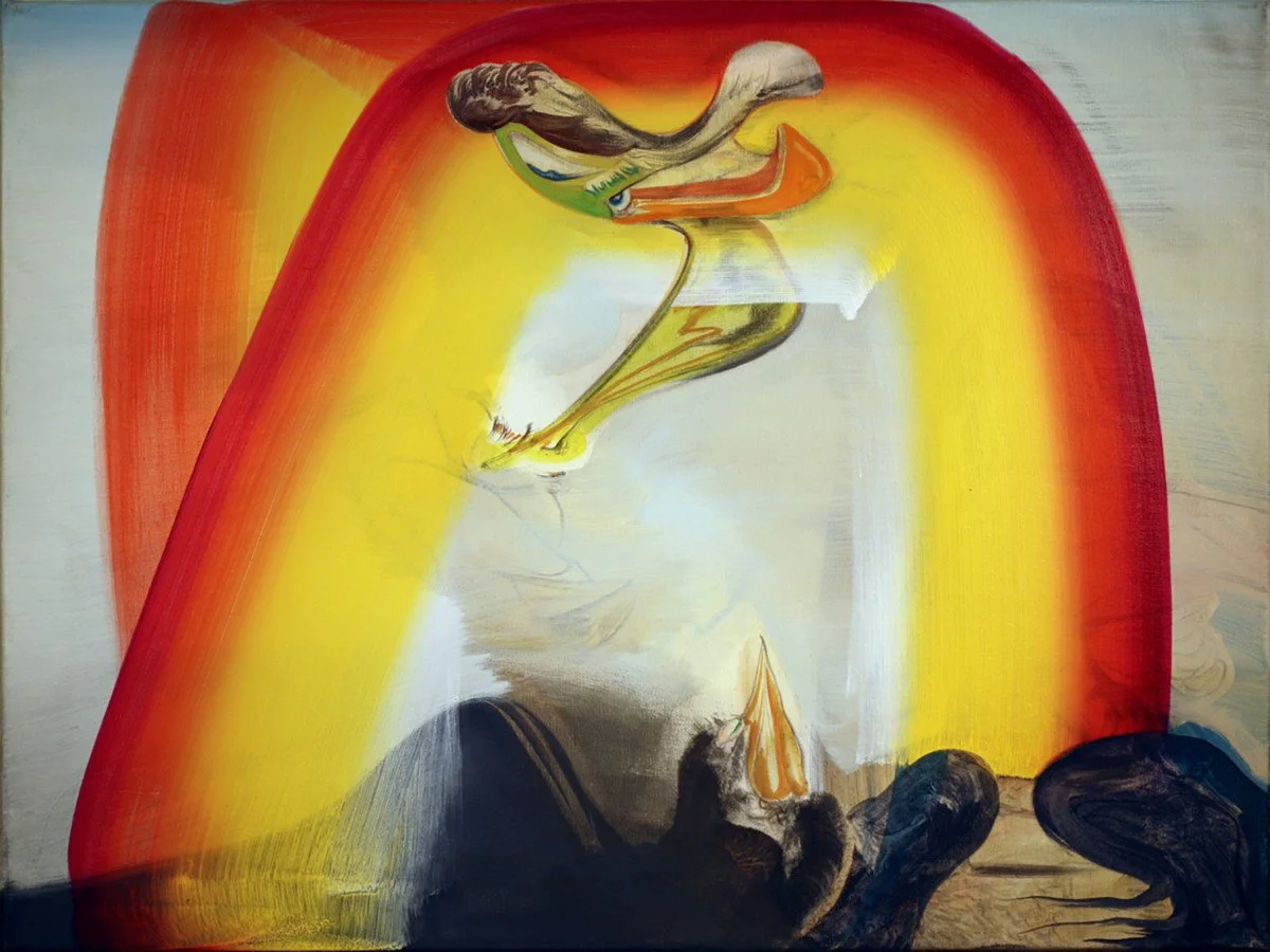 This is an oil painting titled, "Over the Ashes" It was painted in 2009