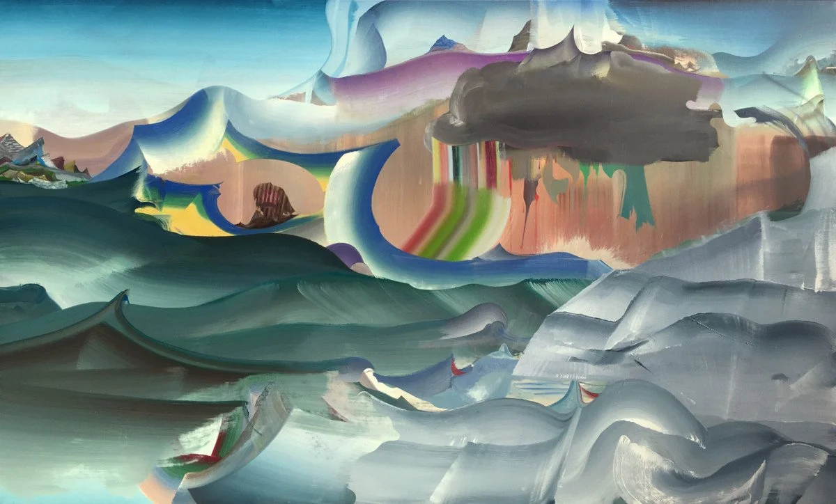 This is an oil painting titled, "Heavy Cloud" It was painted in 2013