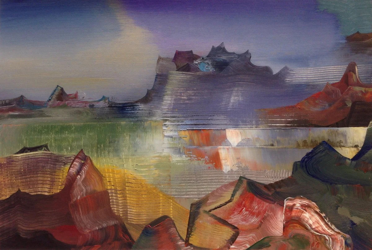 This is an oil painting titled, "Home" It was painted in 2014