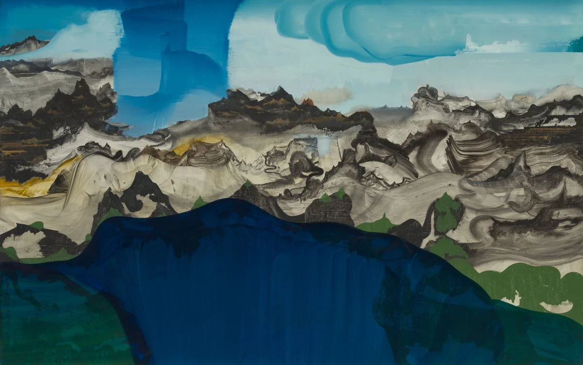 This is an oil painting titled, "Under the Map Room" It was painted in 2017