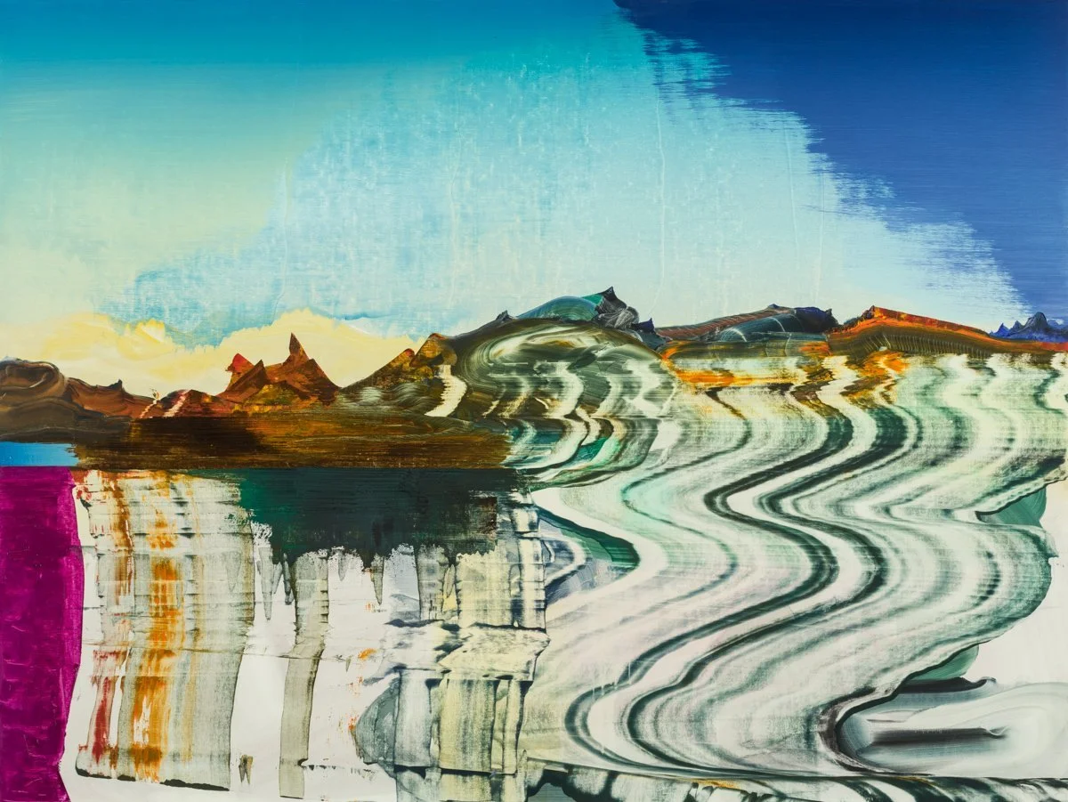 This is an oil painting titled, "Seismic Trill" It was painted in 2019
