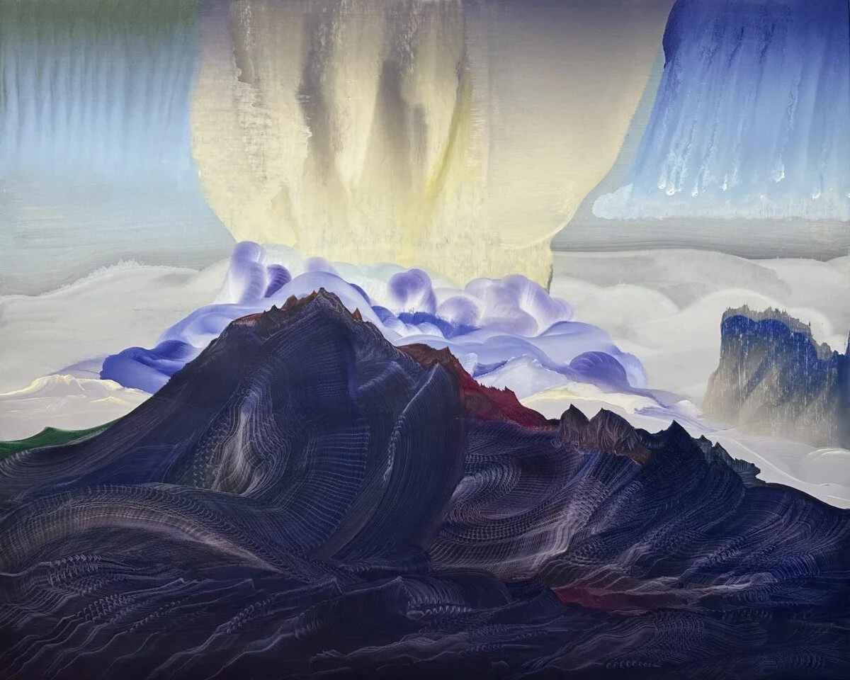 This is an oil painting titled, "Flowing Shadow" It was painted in 2022