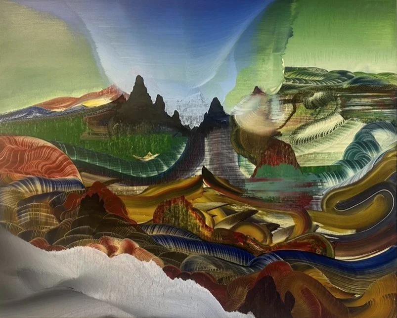 This is an oil painting titled, "Expansion" It was painted in 2022